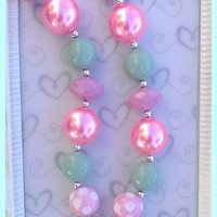 Minnie Pendant Inspired Chunky Necklaces Perfect Photo Props/Bubblegum Beads/Girls Jewelry - Thumbnail 1