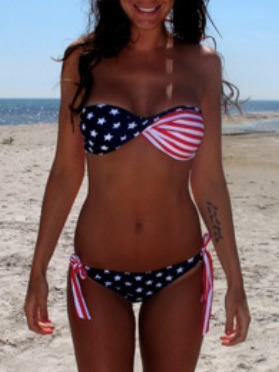 Multi-Coloured Blends Women Sexy Bikini S/M/L ALSJ-3001-25Multi-Coloured