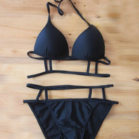 Black Blends Lady Sexy Bikini S/M/L ALSJ-3051-35Black - Thumbnail 1