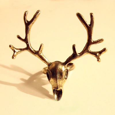 Deer antler ring