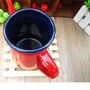 RED Color 1.1 Liter Enamel Steel Multiple Daily Use Teapot Good for Coffee & Tea - Thumbnail 3