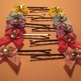 Rhinestone Bow Hair Clips - Thumbnail 2