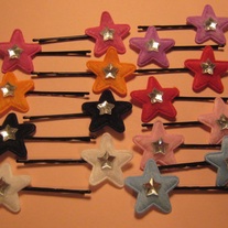 Rhinestone Star Hair Clips