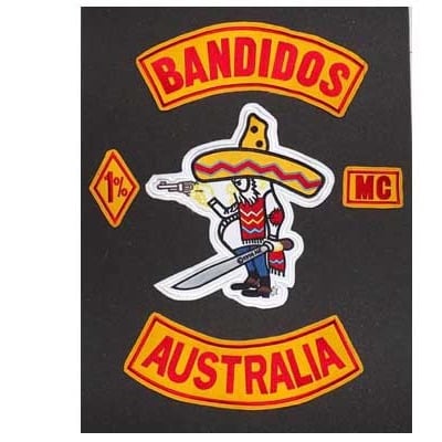 New free shipping bikers embroidery support bandidos mc 1% australia for jacket