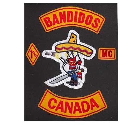 New free shipping bikers embroidery support bandidos mc 1% canada for jacket