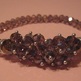 Burgundy Crystal Stretch Bracelet - Thumbnail 1