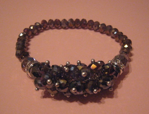 Amethyst Crystal Stretch Bracelet