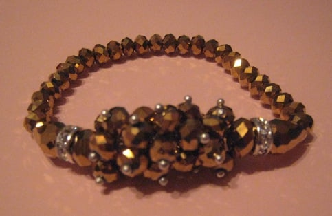 Aurum Crystal Stretch Bracelet