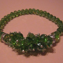 Fern Crystal Stretch Bracelet