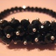 Jet Crystal Stretch Bracelet - Thumbnail 2