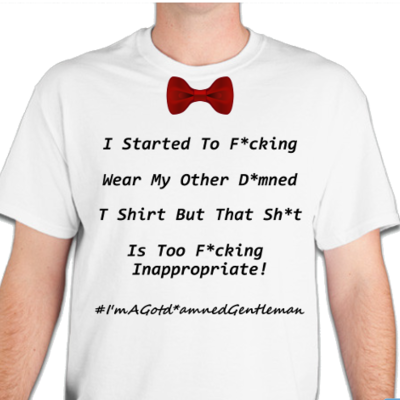 I'm a gentleman men's basic t shirt