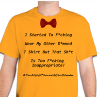 I'm A Gentleman Men's Basic T Shirt - Thumbnail 3