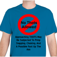 No THOTS Allowed Men\'s Basic T Shirt - Thumbnail 1