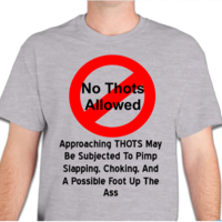 No THOTS Allowed Men\'s Basic T Shirt - Thumbnail 2