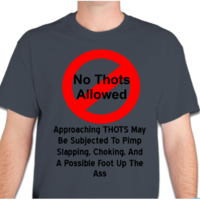 No THOTS Allowed Men\'s Basic T Shirt - Thumbnail 3
