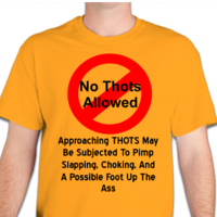 No THOTS Allowed Men\'s Basic T Shirt - Thumbnail 4
