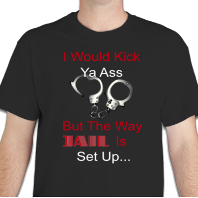 I would kick ya ass men's basic t shirt