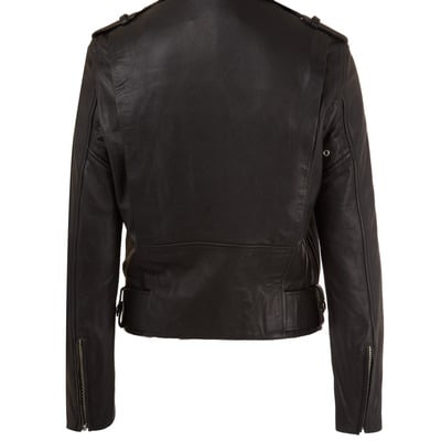 Women black biker leather jacket women biker leather jacket