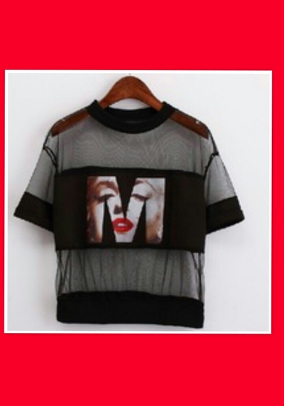 Marilyn crop top_black