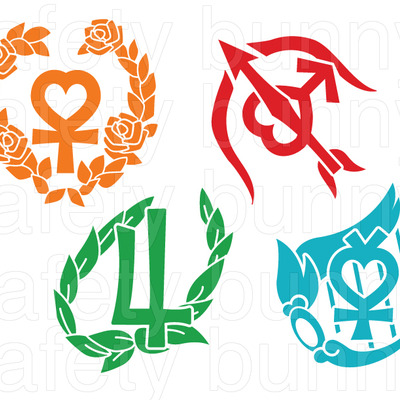 Crystal sailor scout set