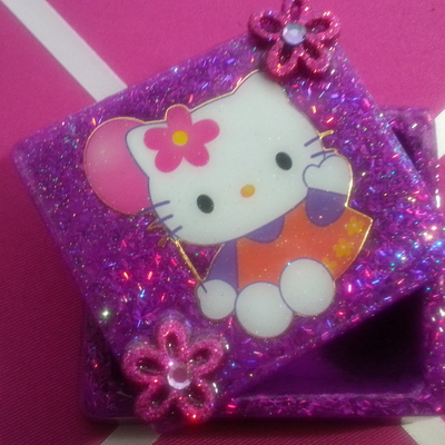 Large kitty trinket box