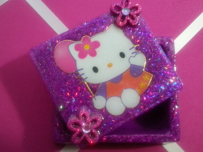 Large kitty trinket box