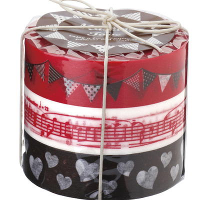 Washi tape: garland in red