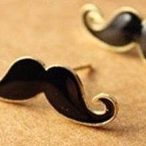 Mustache Earrings