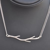 Sterling Silver Cast Branch Necklace - Thumbnail 3