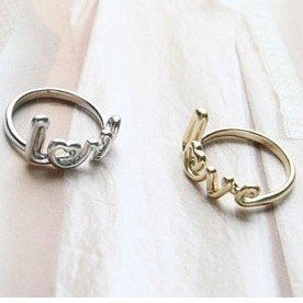 Scripted Love Ring