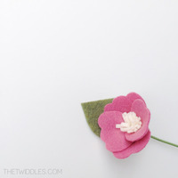 Mini Poppy Inspired Flower - Single Layer - Thumbnail 2