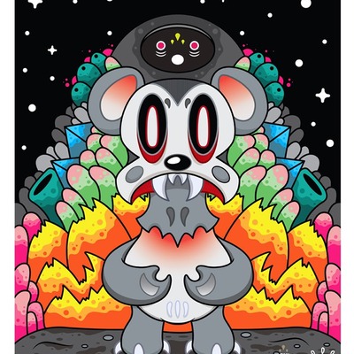 Pronto pixel x nathan hamill : "lavalifer" giclee print