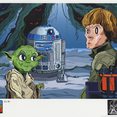 "found someone you have" empire strikes back 30th anniversary remarque ap print     