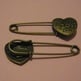 Bronzed Heart Brooch - Thumbnail 2