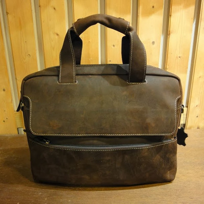 Sugar brown carry bag - leather