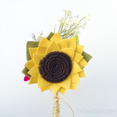 *ready to ship* wild flower felt bouquet