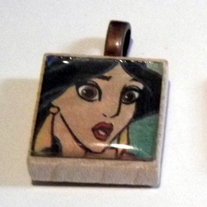 Jasmine Scrabble Pendant