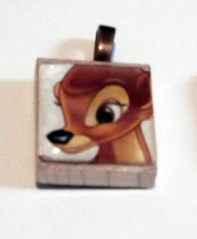 Bambi scrabble pendant