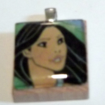 Pocahontas scrabble pendant