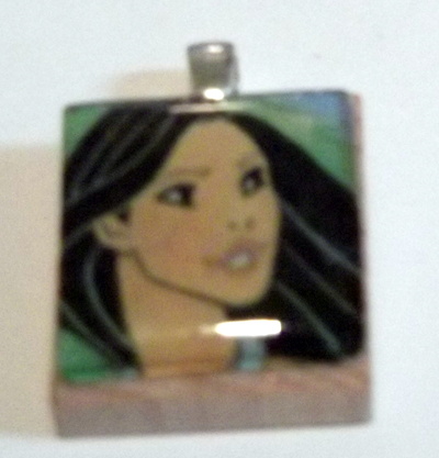 Pocahontas scrabble pendant