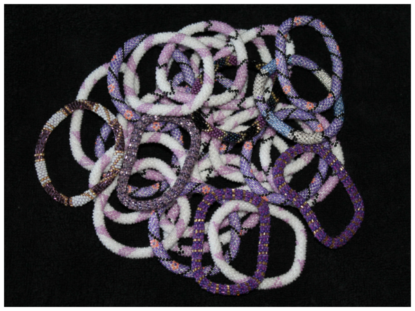 Lily & Laura Bracelet- Purple Mix
