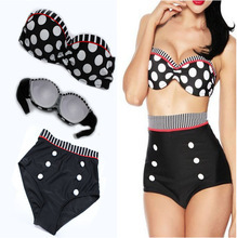 RETRO HIGH WAIST 2 PIECE SWIMWEAR