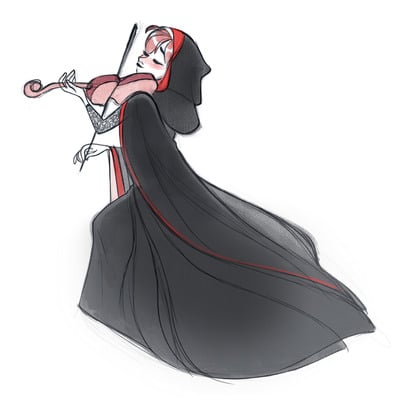 Phantom violinist medium print