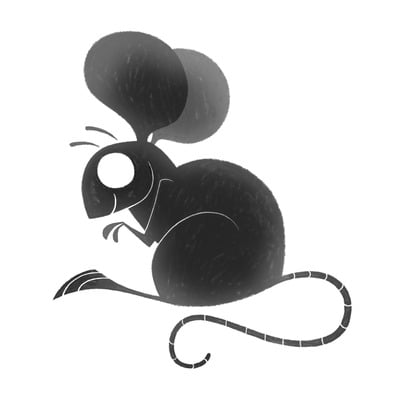 Shadow mouse medium print