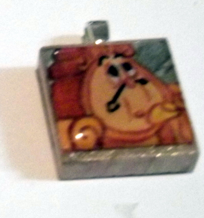 Cogsworth scrabble pendant