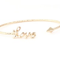 Dainty Etched Love Cuff - Thumbnail 3