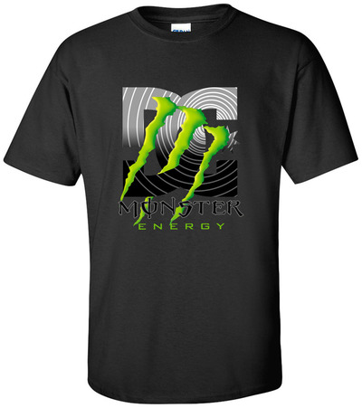 monster energy racing black T-SHIRT size L - 3Xl