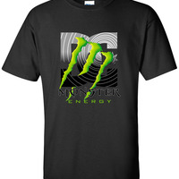 monster energy racing black T-SHIRT size L - 3Xl - Thumbnail 1