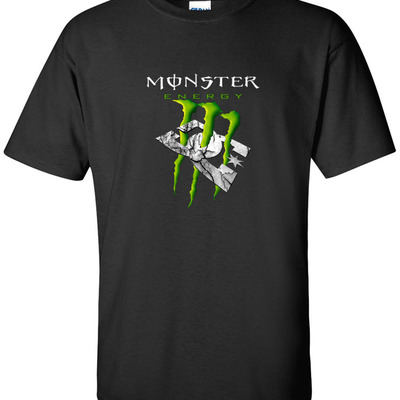 New nice best monster energy racing black t-shirt size l - 3xl