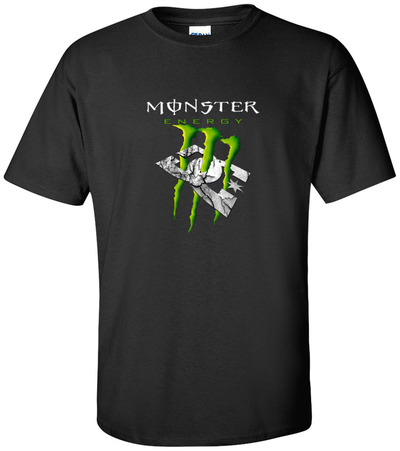 new nice best monster energy racing black T-SHIRT size L - 3Xl